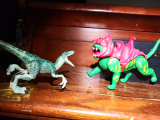 My son’s Velociraptor VS⚔️ my Battle Cat.. Who wins?