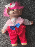 1987 Uneeda Wishnik Good Luck Troll 18" Soft