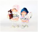 Valentines day gnome, textile art doll.